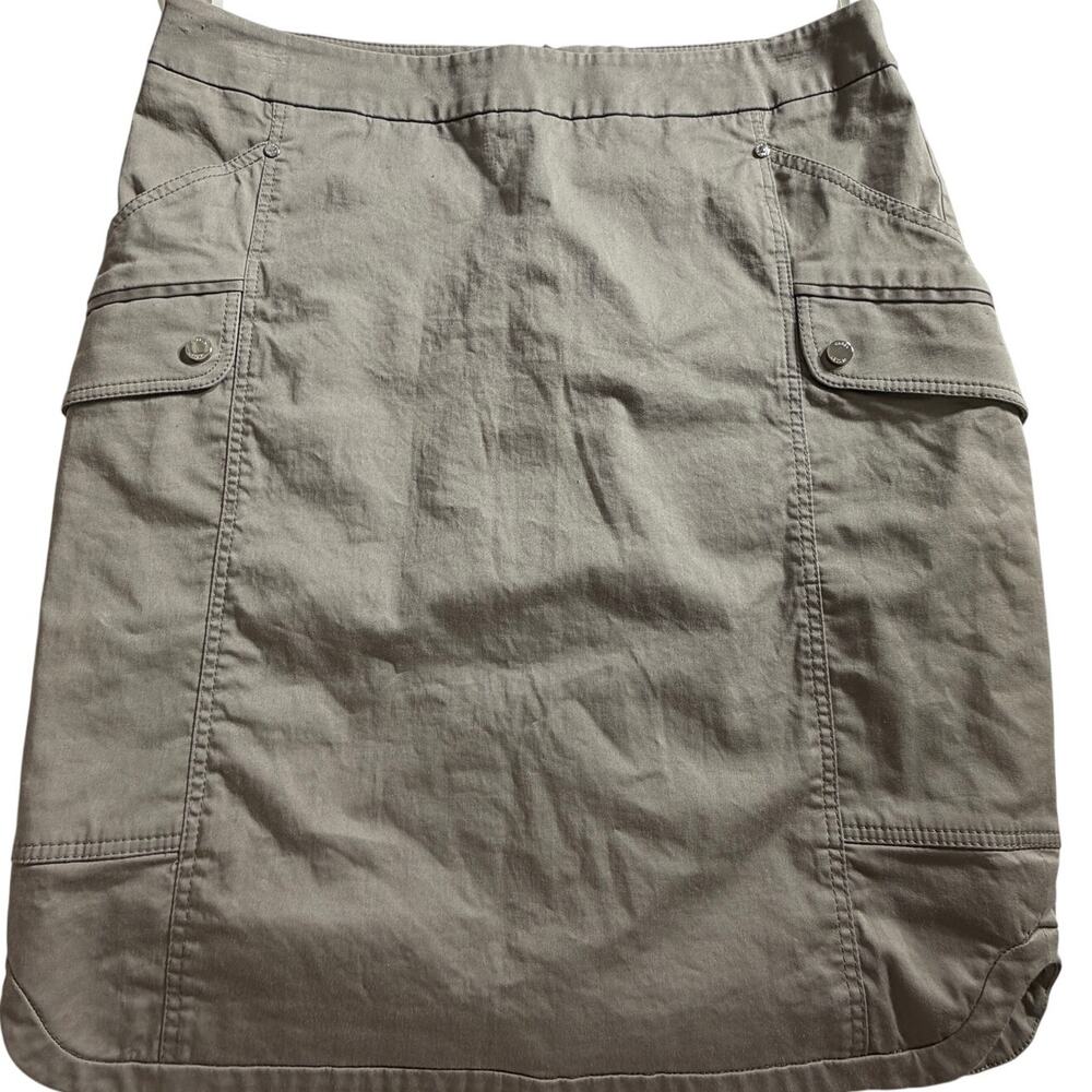Karen Millen Skirt US 6 Khaki Taupe Utility Cargo Skirt Lithuania Designer